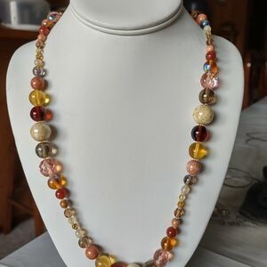 Joan Rivers Czech Glass Multicolor Beaded Necklace